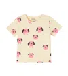 Mini Rodini Doggies Printed Cotton-blend T-shirt In Neutral
