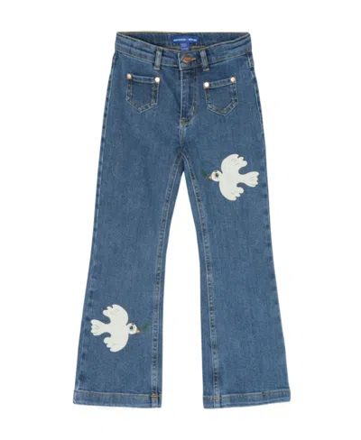 MINI RODINI MINI RODINI DOVE LOGO PATCH JEANS