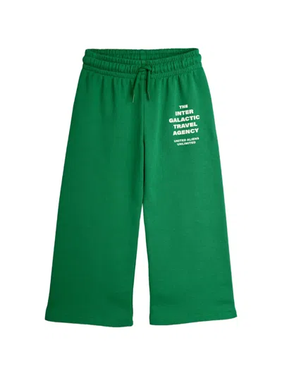 Mini Rodini Kids' Drawstring-fastening Track Pants In Green