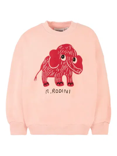 Mini Rodini Kids' Elephant-print Sweatshirt In Neutral