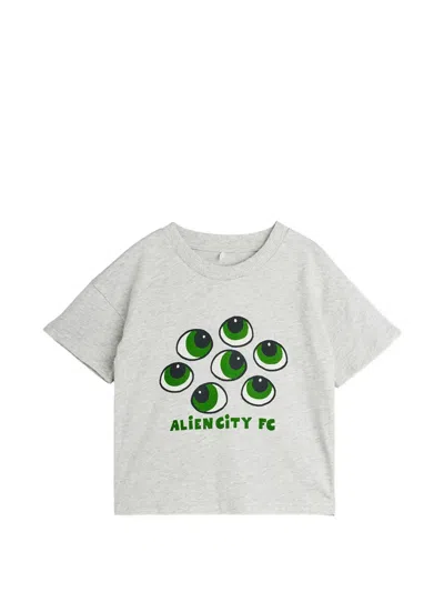 Mini Rodini Kids' Eye-print T-shirt In White