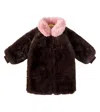 MINI RODINI FAUX FUR COAT