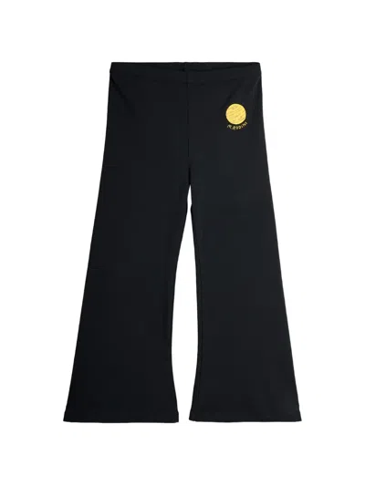 Mini Rodini Kids' Flared Graphic Trousers In White