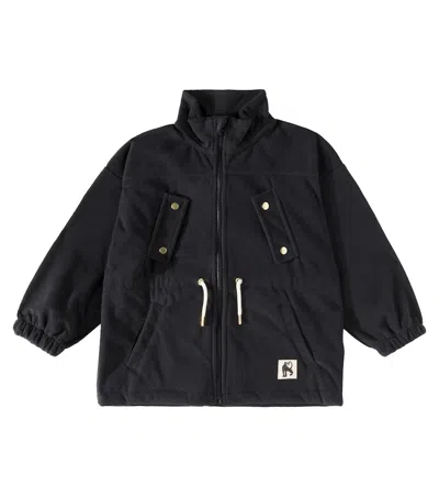 Mini Rodini Kids' Fleece Jacket In Black