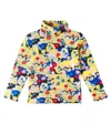 Mini Rodini Floral Cotton-blend Turtleneck Top