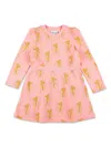 Shop Mini Rodini Floral-print Dress In Pink