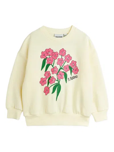 Mini Rodini Kids' Floral Sweatshirt In Neutral