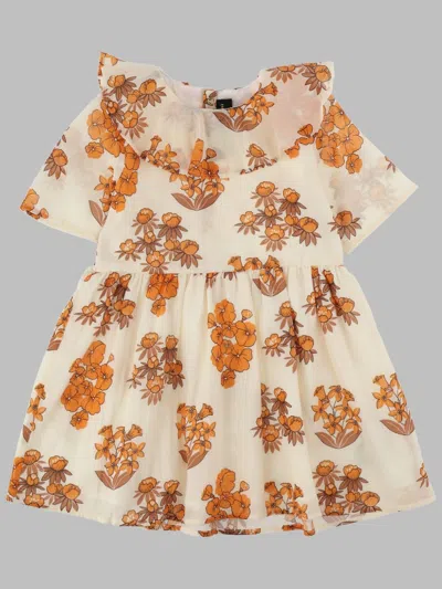 Mini Rodini Flowers Dress In Animal Print