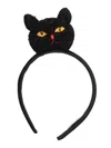 Mini Rodini Girls Fluffy Cat Headband In Black