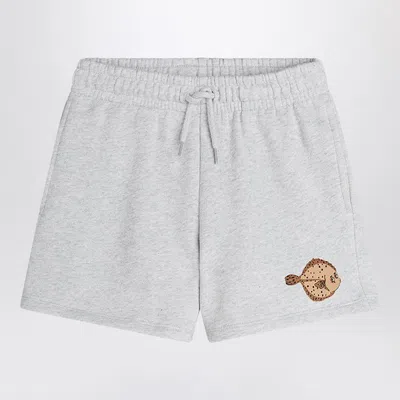 Mini Rodini Flundra Print Shorts For Boys In Gray
