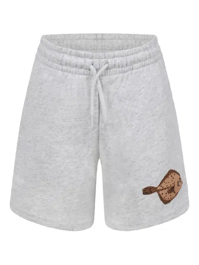 Mini Rodini Kids' Flundra Shorts In 灰色
