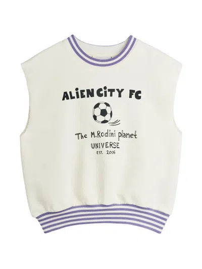 Mini Rodini Babies' Football Striped Vest In White