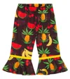 Mini Rodini Schlaghose Fruits Aus Baumwolle In Brown
