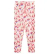 Mini Rodini Fuchsia Cotton-blend Leggings In Multicoloured