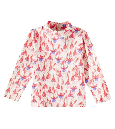 Mini Rodini Kids' Fuchsia Cotton-blend Top In Red