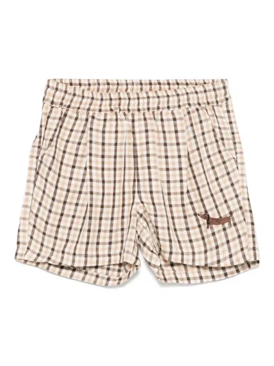 MINI RODINI GINGHAM-CHECK SHORTS