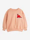 Mini Rodini Girls Dino Patch Sweatshirt In Orange
