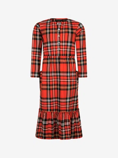Mini Rodini Babies' Girls Dress 2 - 3 Yrs Red