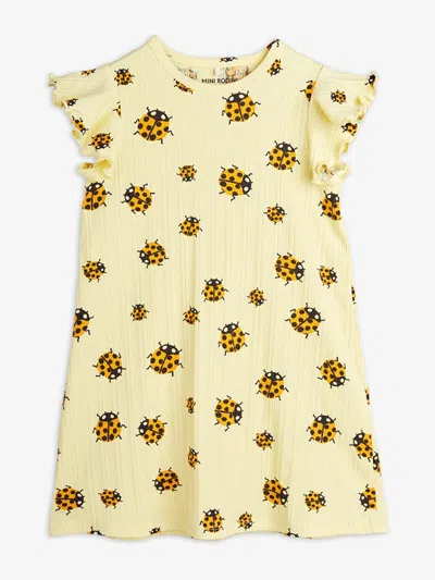MINI RODINI MINI RODINI GIRLS LADYBUGS AOP WING DRESS