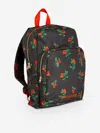 Mini Rodini Girls Lingonberries Aop Backpack In Black