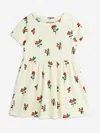 Mini Rodini Lingonberries Cotton Dress In Ivory