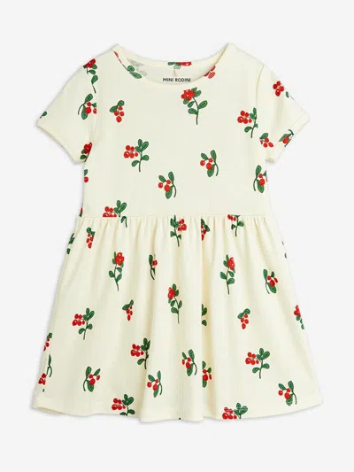 MINI RODINI MINI RODINI GIRLS LINGONBERRIES AOP DRESS