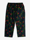 Mini Rodini Girls Lingonberries Aop Trousers In Black