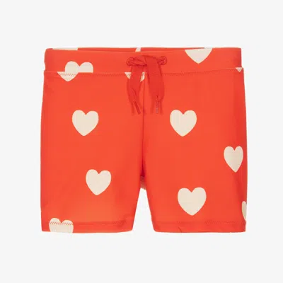 Mini Rodini Kids' Girls Red Swim Shorts (upf50+)