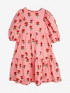Mini Rodini Bubble Sleeve Dress In Pink