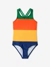 Mini Rodini Stripe-pattern Swimsuit In Multicoloured