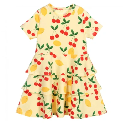Mini Rodini Babies' Girls Yellow Organic Cotton Dress