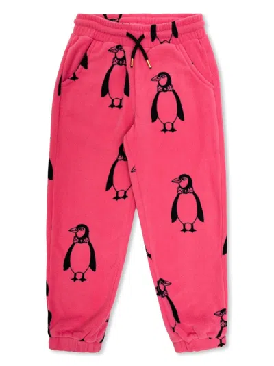 Mini Rodini Kids' Graphic-print Joggers In Pink