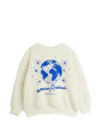 Mini Rodini Kids' Graphic-print Sweatshirt In Yellow