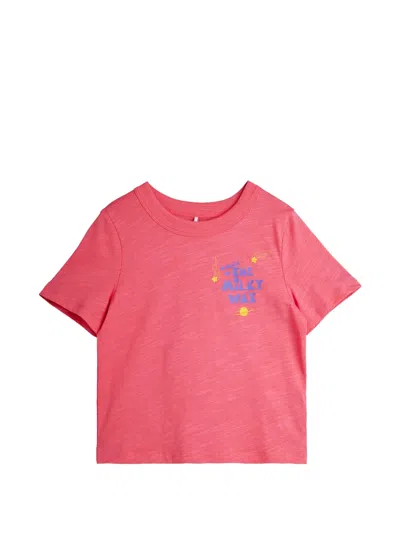 Mini Rodini Kids' Graphic-print T-shirt In Red