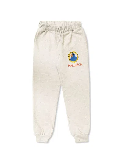 Mini Rodini Babies' Graphic-print Track Pants In Grey