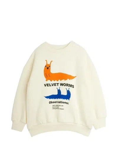 Mini Rodini Kids' Graphic-print Sweatshirt In Neutrals