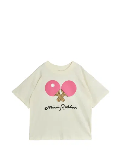 Mini Rodini Kids' Graphic-print T-shirt In White