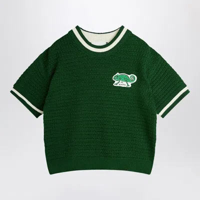 Mini Rodini Green T-shirt With Lizard