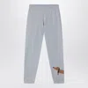 Mini Rodini Grey Jogging Trousers In Organic Cotton In Grey