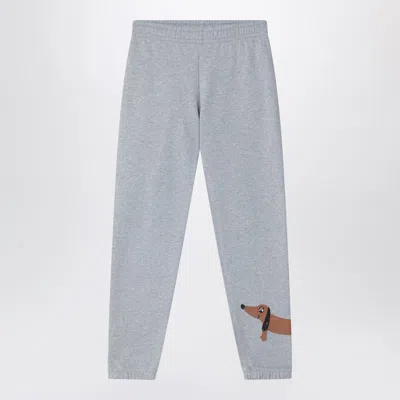 Mini Rodini Kids' Grey Jogging Trousers In Organic Cotton