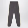 Mini Rodini Grey Organic Cotton Jogging Trousers In Green