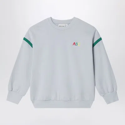 Mini Rodini Grey Sweatshirt In Organic Cotton In Green
