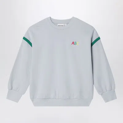 Mini Rodini Kids' Grey Sweatshirt In Organic Cotton In Green