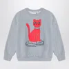 Mini Rodini Grey T-shirt In Organic Cotton In Grey
