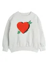 Mini Rodini Heart-motif Sweatshirt In Grey