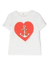 Mini Rodini Heart-print Short-sleeve T-shirt In White