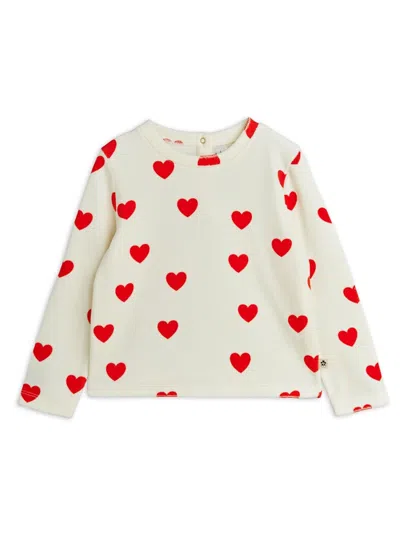 Mini Rodini "hearts" Jersey In White