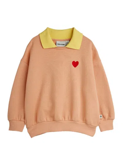 Mini Rodini "hearts" Jersey In Brown