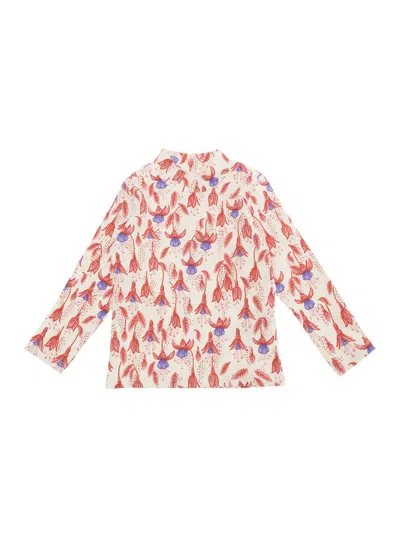 Mini Rodini Kids' High Neck Tee In Red