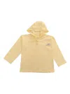 Mini Rodini Hooded Embroidered-shoe Top In Yellow